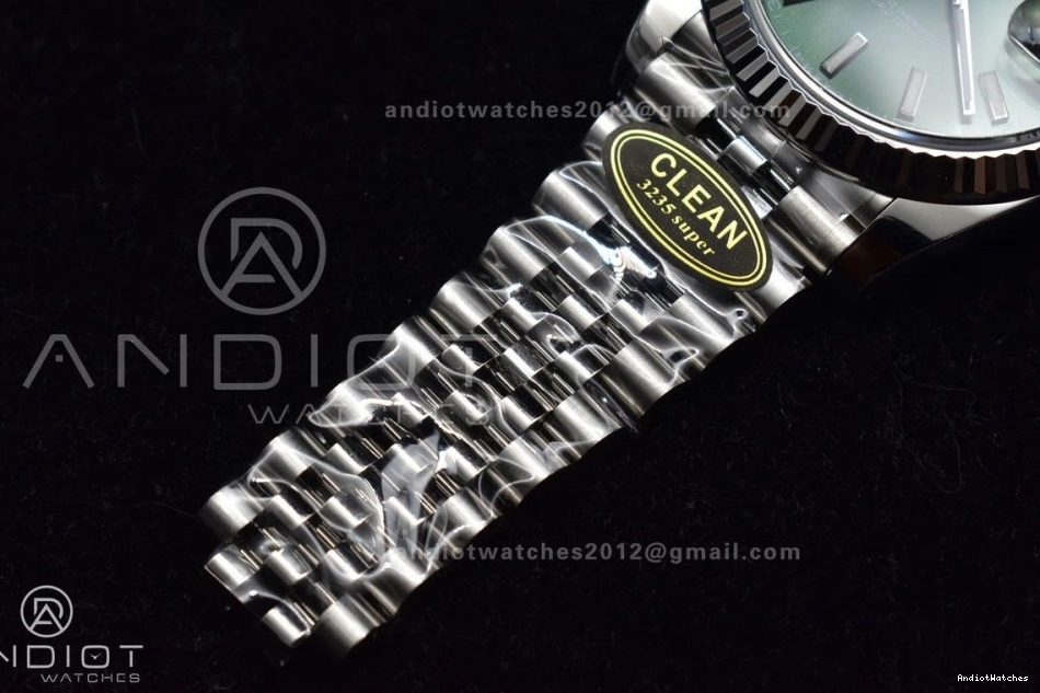 1:1 Bracelet Dial GoodFit Clean 126334 41 DateJust Steel 405 Best Stick 904L Edition VR Green on Jubilee 1218